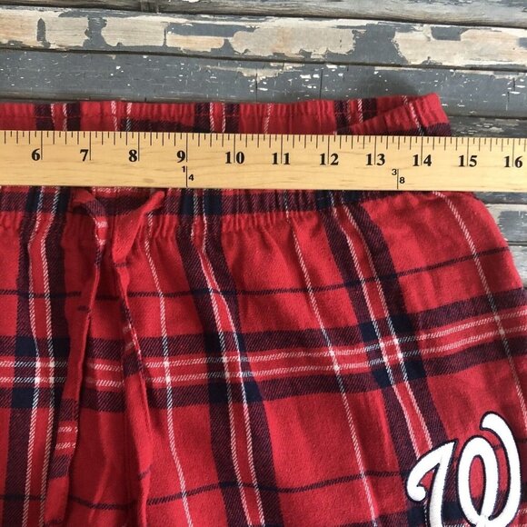 Washington Nationals Concept Sports MLB Women Flannel Pants Tee Sleep Set Sz. S - Picture 13 of 16